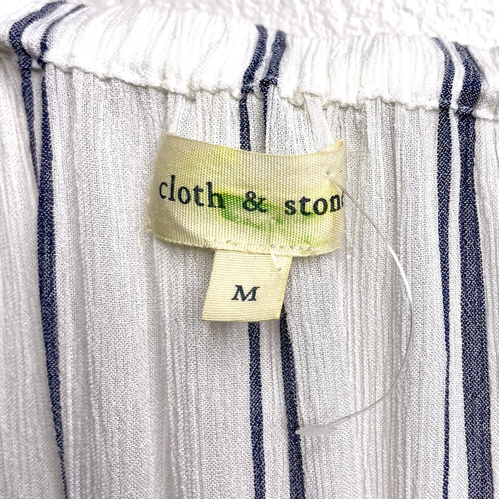 Cloth & Stone • Striped Off Shoulder Top M - Picture 6 of 7